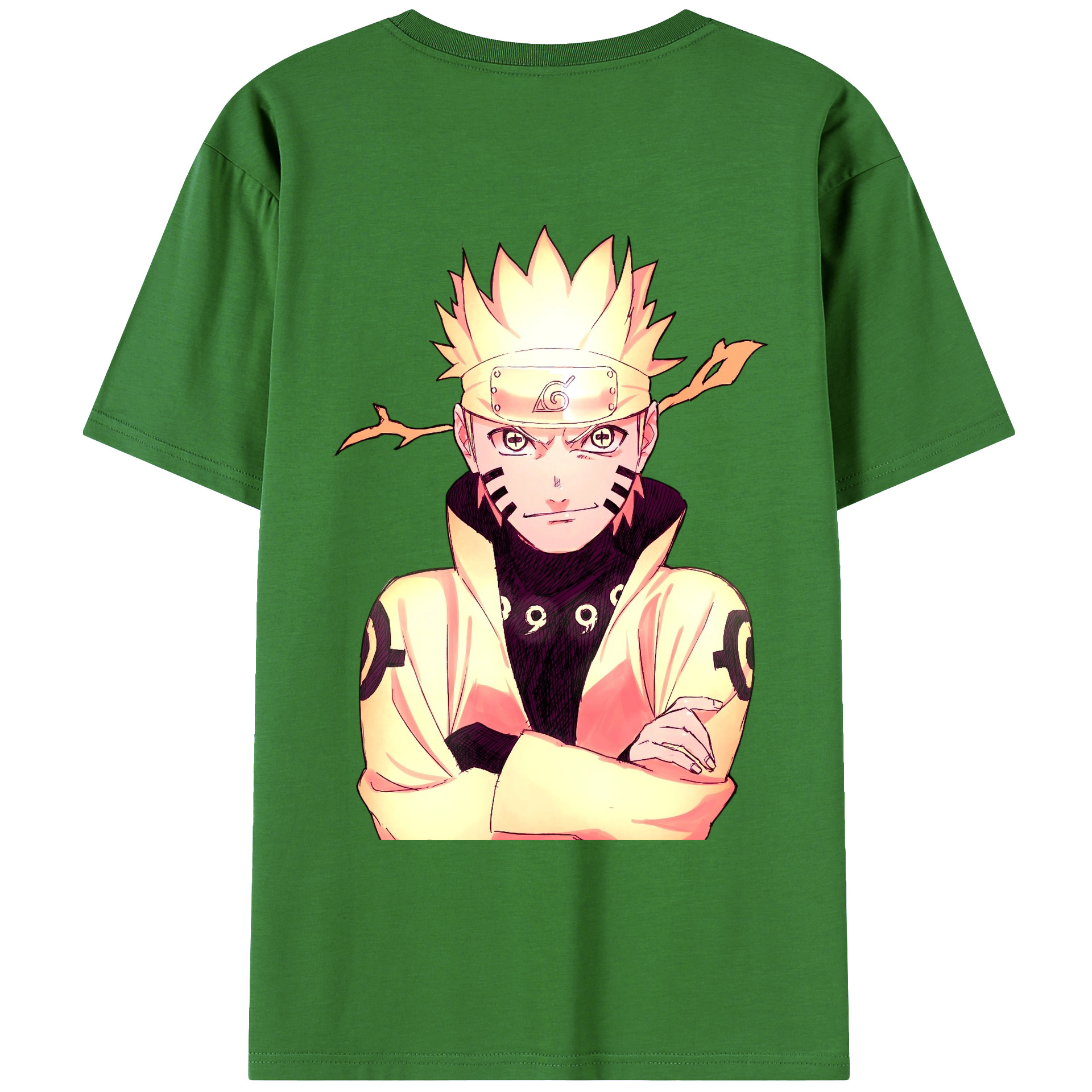 （画像用） NARUTO -ナルト- うずまき ナルト Uzumaki Naruto レディース半袖Tシャツ(バックプリント)
